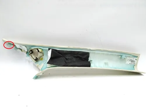 A-pillar trim left TEXTILE (FOG) تالفة طراز Tesla S ، موديل S REST 1007441-00-J