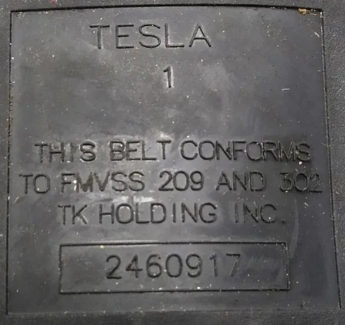 Замок ременя безпеки пасажирського сидіння Tesla model S 1013123-03-B