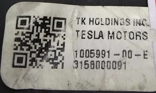 Замок ременя безпеки пасажирського сидіння Tesla model S 1013123-03-B