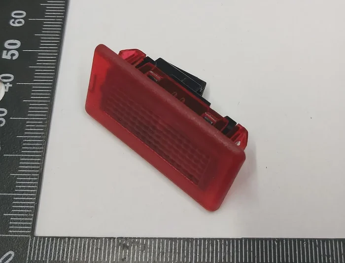 Rote Türleuchte Tesla Model S, Model S REST, Model X 1007152-90-E