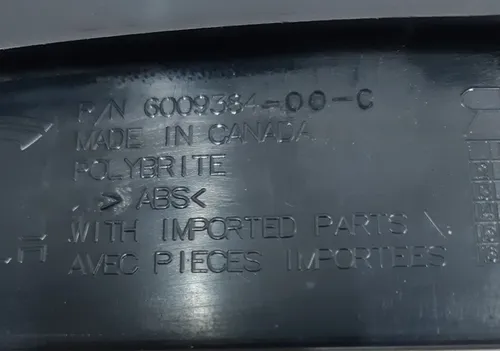 17 Накладка люверса верхня права black Tesla model S 1015443-00-C