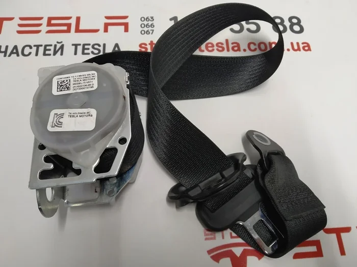 Sikkerhedssele 2. række sæder venstre/højre (SORT) Tesla model S REST 1023136-05-D