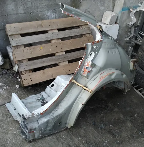 21 Чверть задня ліва склянка у зборі з кузовними панелями колісної арки та лонжероном RWD Tesla model S 1024368-S0-A