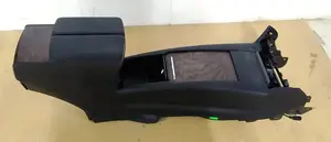 1 Podłokietnik do montażu konsoli środkowej uchwyt na kubek z czarnej skóry teksturowane drewno model Tesla X 1026728-S0-E