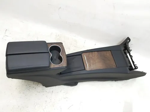 Gruppo console centrale bracciolo PREM portabicchieri in pelle nera legno strutturato (senza cablaggio) Tesla Model X 1026728-S0-E