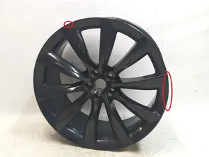 Диск колісний задній 22x10J ET35-TURBINE BLACK вживаний Tesla Model X 1089366-00-C.