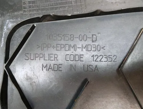 AERO SHIELD, FRONT protection for Tesla Model X 1035158-00-D