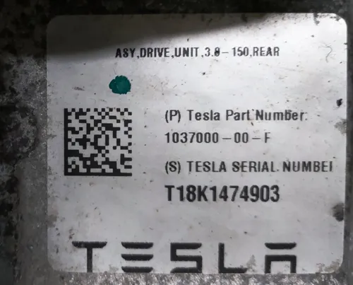 1 不带热交换器的小型后置电机 Tesla model S REST, model X 1037000-20-A