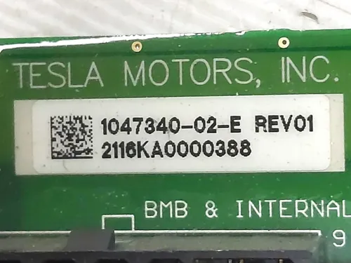 30 Řídicí deska hlavní baterie BMS REV01 Tesla model S REST, Tesla model X 1047340-02-F