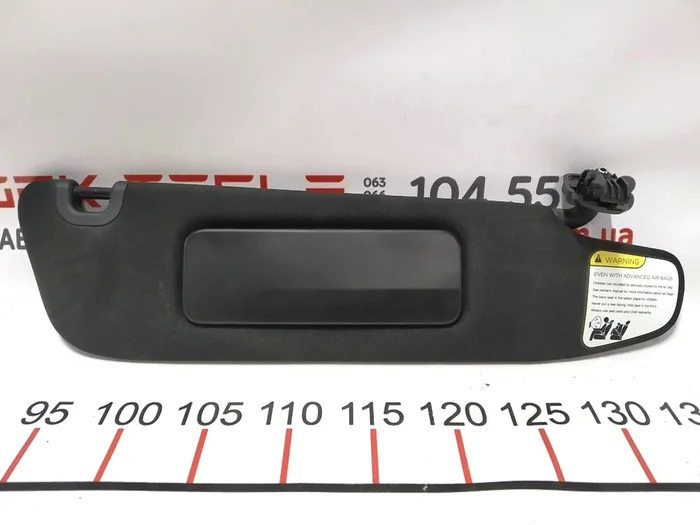 Sun visor right PROV BLK Tesla model S REST 1050620-04-A