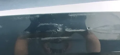 1 Rear bumper for 6 parking sensors PMNG (damaged) Tesla model S REST 1057319-S4-A