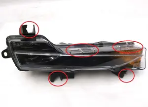 Rechter Nebelscheinwerfer SAE BASE leer mit beschädigtem Gehäuse Tesla Model 3 1077390-00-F