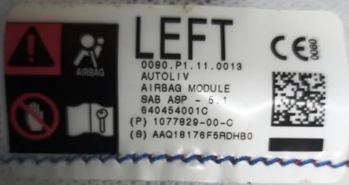Airbag scaun șofer Tesla model 3 1077829-00-C
