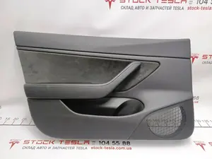 1 Карта дверей передньої лівої у зборі з блоком рег. склопідйомниками PREM BLACK Tesla model 3 1090409-91-K