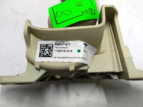 2 Visiera parasole destra ALCANTARA FOG US Tesla modello X 1108418-87-E