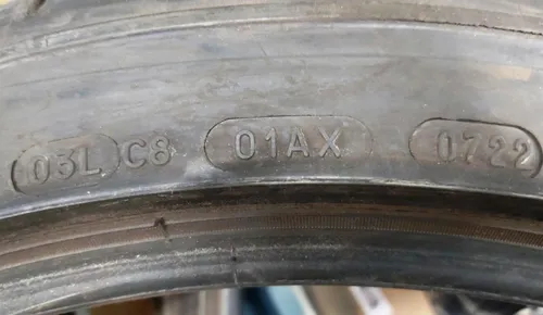 TIRE, 275/35R21 103W XL M+S MICHELIN PILOT SPORT REAR 7.53 mm  model Y 1188249-00-A