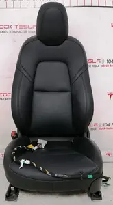 Сидіння водійське PREM PUR BLK без переднатягувача ременя безпеки Tesla model 3 7654322-01-B