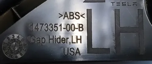 Garnitură ușă colț spate stânga Tesla model X 1473351-00-B