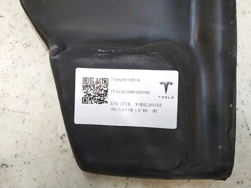 Isolante termico e acustico dell'arco del pilastro C, sinistro (danneggiato) Tesla modello Y 1492991-00-D