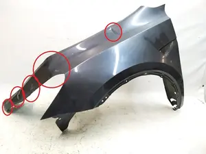 Крило переднє ліве з пошкодженням PMNG MIDNIGHT SILVER Tesla Model Y 1493451-12-A