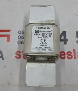 2 Hovedbatterisikring S3 85kWh 630A Bussmann Tesla model S 1089619-00-D