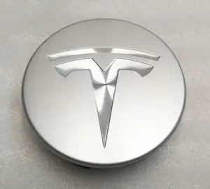 Ковпачок центральний колісного диска 58mm SILVER (комплект 4 штуки) Tesla all models 6005879