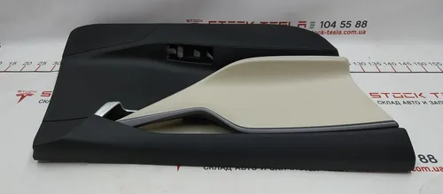 Карта двери передней левой PURB/G/PUR13/PVCB CREAM PREM (не коплектная) Tesla model S REST 6006071-52-N
