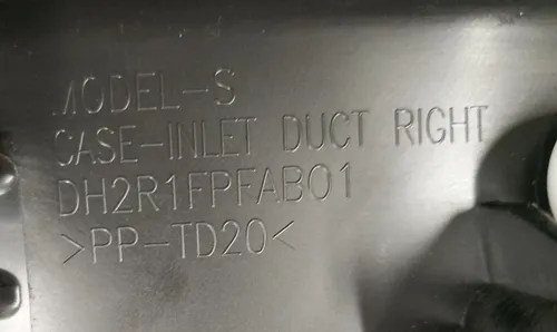 Sestava sání vzduchu vnitřního topení s tlumiči Tesla model S REST model X DH2R1FPFAB01